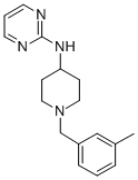 2-Pyrimidinamine, N-(1-((3-methylphenyl)methyl)-4-piperidinyl)- Structure