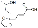 2-Butenoic acid, 4-(2-(3-hydroxybutyl)-1,3-dioxolan-2-yl)- Structure