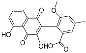 2-(1,4-Dihydro-3,5-dihydroxy-1,4-dioxonaphthalen-2-yl)-3-methoxy-5-methylbenzoic acid Structure