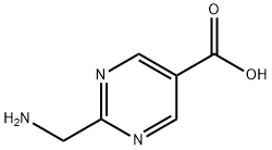 5-Pyrimidinecarboxylicacid,2-(aminomethyl)-(9CI) Structure