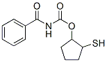 (2-sulfanylcyclopentyl) N-benzoylcarbamate Structure