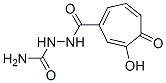 1,3,6-Cycloheptatriene-1-carboxylic acid, 6-hydroxy-5-oxo-, 2-(aminocarbonyl)hydrazide (9CI) Structure