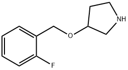 피롤리딘,3-[(2-플루오로페닐)메톡시]-(9CI) 구조식 이미지