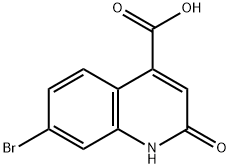 7-broMo-1,2-dihydro-2-oxoquinoline-4-carboxylic acid Structure