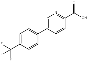 5-(4-Trifluoromethylphenyl)-picolinic acid Structure