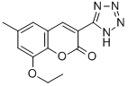 8-Ethoxy-6-methyl-3-(1H-tetrazol-5-yl)coumarin Structure