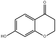 4H-1-BENZOPYRAN-4-ONE, 2,3-DIHYDRO-7-HYDROXY- 구조식 이미지