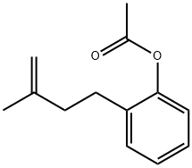 4-(2-ACETOXYPHENYL)-2-METHYL-1-BUTENE 구조식 이미지