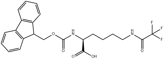 Fmoc-N-epsilon-trifluoroacetyl-L-lysine 구조식 이미지