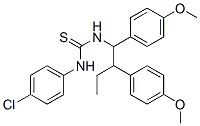 1-[1,2-bis(4-methoxyphenyl)butyl]-3-(4-chlorophenyl)thiourea Structure