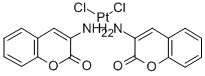 Platinum(II), bis(2-oxo-2H-1-benzopyran-3-ylammine)dichloro-, (Z)- Structure