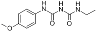 1-Ethyl-5-(4-methoxyphenyl)biuret Structure