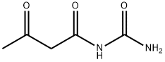 N-(아미노카르보닐)-3-옥소부티르아미드 구조식 이미지