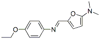 2-푸라나민,5-[[(4-에톡시페닐)이미노]메틸]-N,N-디메틸- 구조식 이미지
