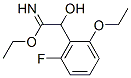 벤젠에탄이미드산,2-에톡시-6-플루오로–알파-히드록시-,에틸에스테르(9CI) 구조식 이미지
