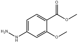 Benzoic acid, 4-hydrazino-2-methoxy-, methyl ester (9CI) Structure