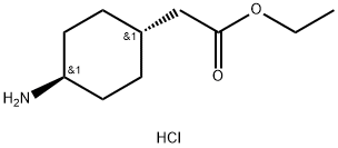 Ethyl trans-2-(4-Aminocyclohexyl)acetate Hydrochloride 구조식 이미지