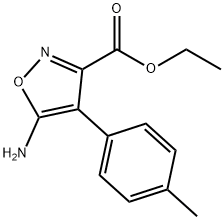 ETHYL 5-AMINO-4-P-TOLYLISOXAZOLE-3-CARBOXYLATE Structure