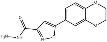 5-(2,3-DIHYDROBENZO[B][1,4]DIOXIN-7-YL)ISOXAZOLE-3-CARBOHYDRAZIDE 구조식 이미지