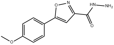5-(4-METHOXY-PHENYL)-ISOXAZOLE-3-CARBOXYLIC ACID HYDRAZIDE Structure