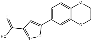 5-(2,3-DIHYDROBENZO[B][1,4]DIOXIN-7-YL)ISOXAZOLE-3-CARBOXYLIC ACID Structure