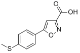 5-(4-(METHYLTHIO)PHENYL)ISOXAZOLE-3-CARBOXYLIC ACID Structure