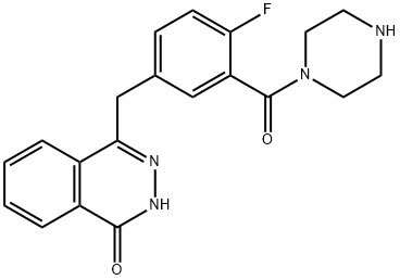 4-(4-fluoro-3-(piperazine-1-carbonyl)benzyl)phthalazin-1(2H)-one 구조식 이미지
