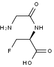 D-Alanine, 3-fluoro-N-glycyl- (9CI) 구조식 이미지