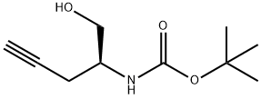 카르밤산,[(1S)-1-(히드록시메틸)-3-부티닐]-,1,1-디메틸에틸에스테르 구조식 이미지