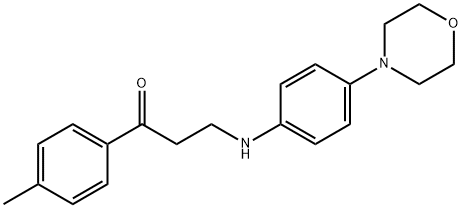 1-(4-METHYLPHENYL)-3-(4-MORPHOLINOANILINO)-1-PROPANONE Structure