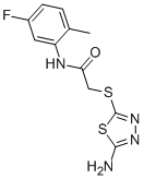 2-[(5-AMINO-1,3,4-THIADIAZOL-2-YL)SULFANYL]-N-(5-FLUORO-2-METHYLPHENYL)ACETAMIDE Structure