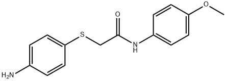 2-[(4-AMINOPHENYL)SULFANYL]-N-(4-METHOXYPHENYL)ACETAMIDE Structure