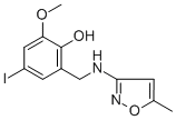 4-IODO-2-METHOXY-6-([(5-METHYL-3-ISOXAZOLYL)AMINO]METHYL)BENZENOL 구조식 이미지