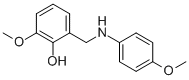 2-METHOXY-6-[(4-METHOXYANILINO)METHYL]BENZENOL Structure