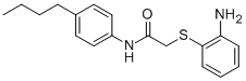 2-[(2-AMINOPHENYL)SULFANYL]-N-(4-BUTYLPHENYL)ACETAMIDE Structure