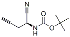 Carbamic acid, [(1S)-1-cyano-3-butynyl]-, 1,1-dimethylethyl ester (9CI) Structure