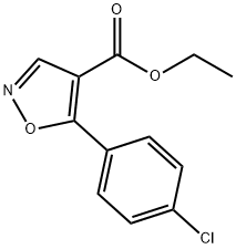 5-(4-CHLORO-페닐)-ISOXAZOLE-4-카르복실산에틸에스테르 구조식 이미지