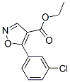 4-이속사졸카르복실산,5-(3-클로로페닐)-,에틸에스테르(9CI) 구조식 이미지