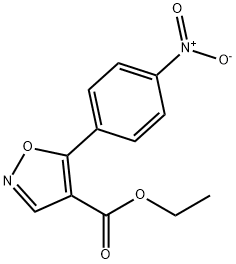 에틸-5-(4-니트로페닐)-이속사졸-4-카르복실레이트 구조식 이미지