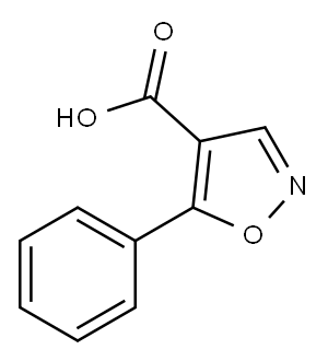 5-PHENYL-4-ISOXAZOLECARBOXYLIC ACID Structure