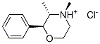 (2S-trans)-3,4-dimethyl-2-phenylmorpholinium chloride  Structure