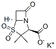 potassium (2S-cis)-3,3-dimethyl-7-oxo-4-thia-1-azabicyclo[3.2.0]heptane-2-carboxylate 4,4-dioxide  구조식 이미지