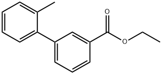 [1,1'-바이페닐]-3-카르복실산,2'-메틸-,에틸에스테르 구조식 이미지
