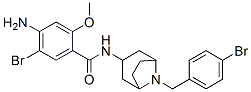 4-amino-5-bromo-N-[8-[(4-bromophenyl)methyl]-8-azabicyclo[3.2.1]oct-3- yl]-2-methoxy-benzamide 구조식 이미지