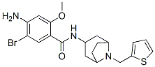 4-amino-5-bromo-2-methoxy-N-[8-(thiophen-2-ylmethyl)-8-azabicyclo[3.2. 1]oct-3-yl]benzamide 구조식 이미지