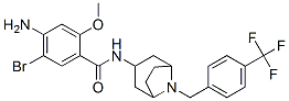 4-amino-5-bromo-2-methoxy-N-[8-[[4-(trifluoromethyl)phenyl]methyl]-8-a zabicyclo[3.2.1]oct-3-yl]benzamide 구조식 이미지