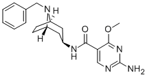 5-Pyrimidinecarboxamide, 2-amino-N-(8-benzyl-3-beta-nortropanyl)-4-met hoxy- 구조식 이미지