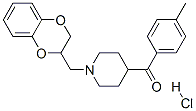 [1-(7,10-dioxabicyclo[4.4.0]deca-1,3,5-trien-9-ylmethyl)-4-piperidyl]- (4-methylphenyl)methanone hydrochloride 구조식 이미지