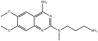 N1-methyl-N1-(4-amino-6,7-dimethoxy-2-quinazolinyl)-1,3-propanediamine Structure