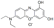 7-(디에틸아미노)-1,3-디히드록시페녹사진-5-이움클로라이드 구조식 이미지